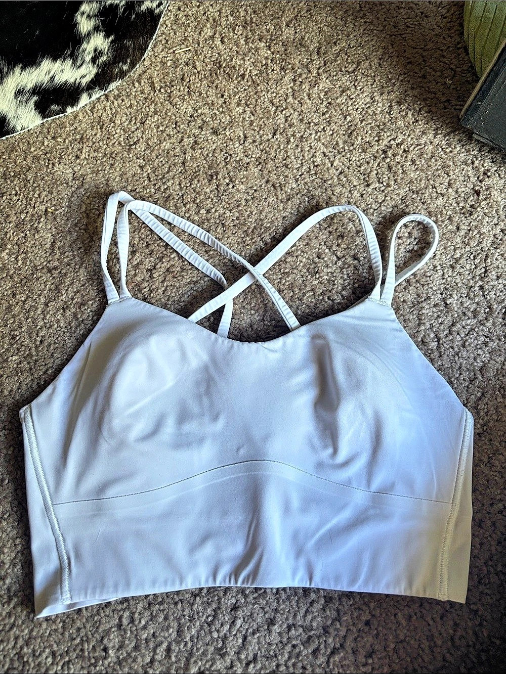 lululemon Align Cross-Strap Tank Top White Strappy Sports Bra